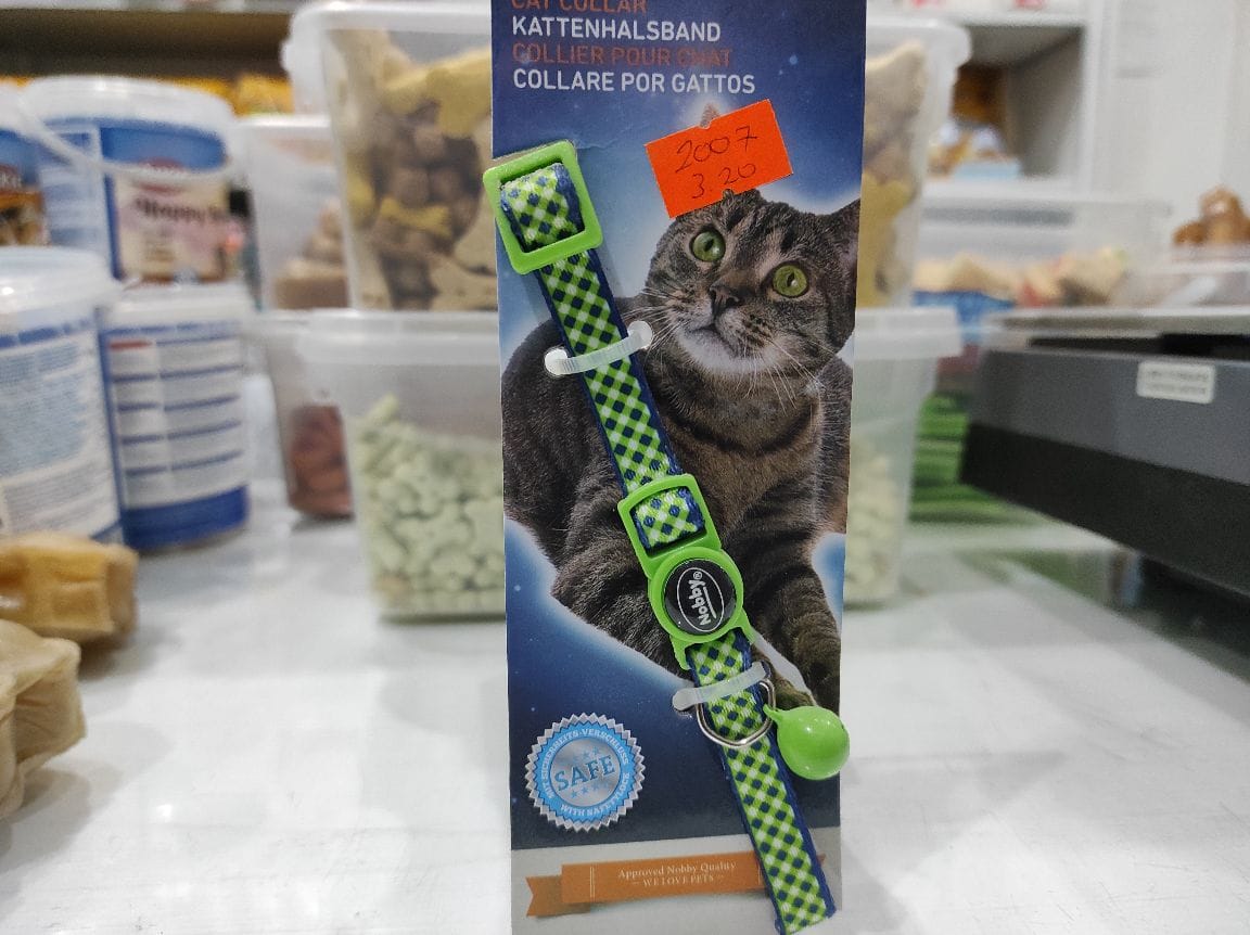 Ogrlica za mace zelena